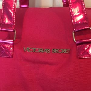 Victoria’s Secret hot pink duffel bag